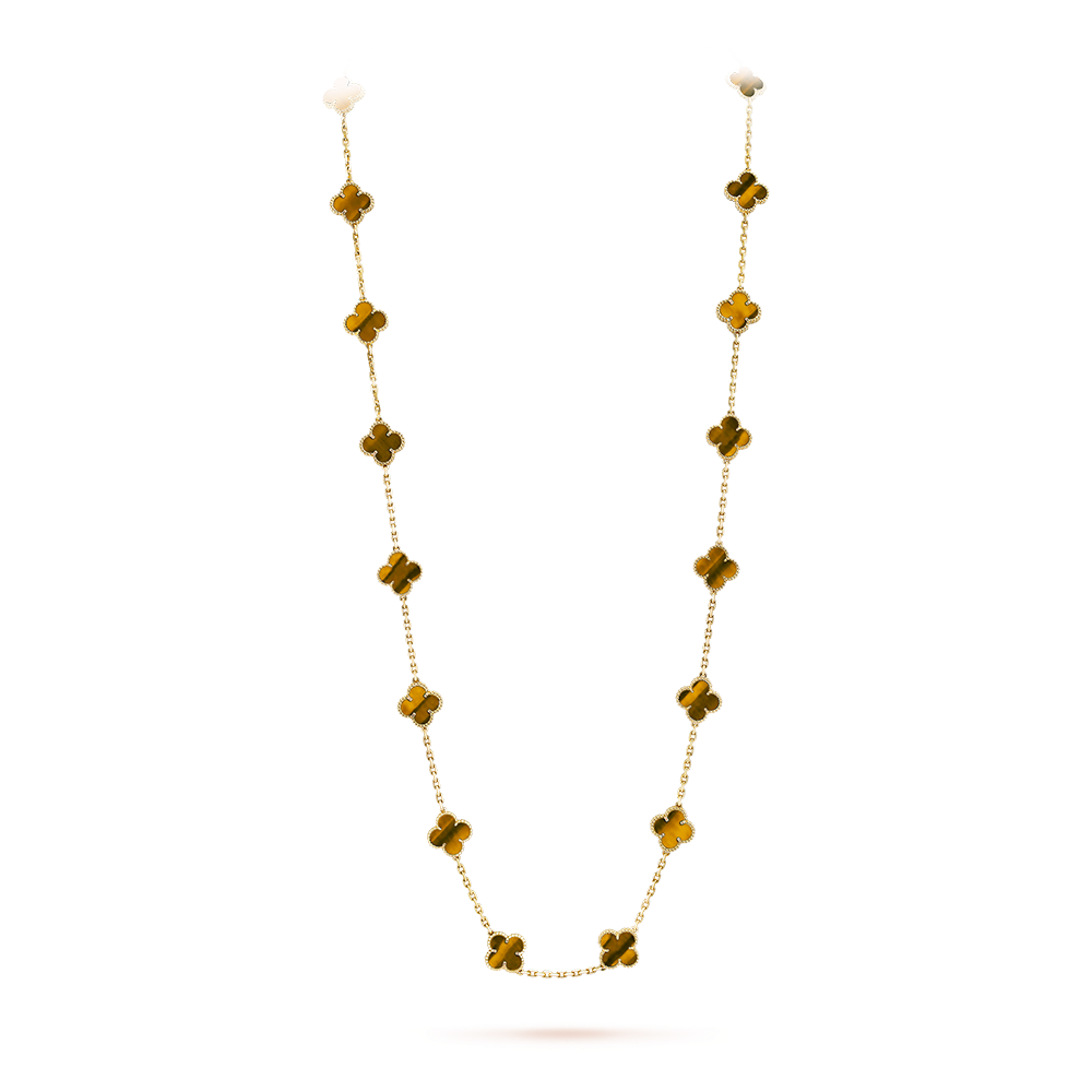 [ECHO ]CLOVER 20 MOTIFS TIGER EYE ROSE GOLD