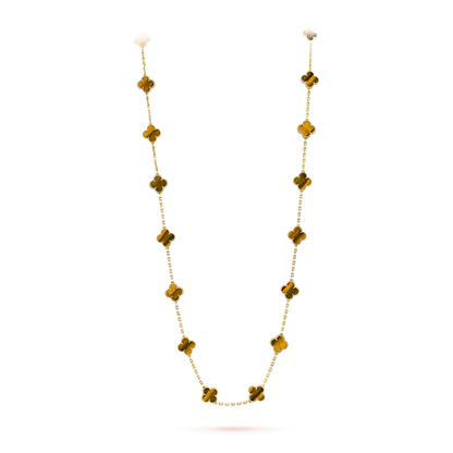 [ECHO ]CLOVER 20 MOTIFS TIGER EYE ROSE GOLD