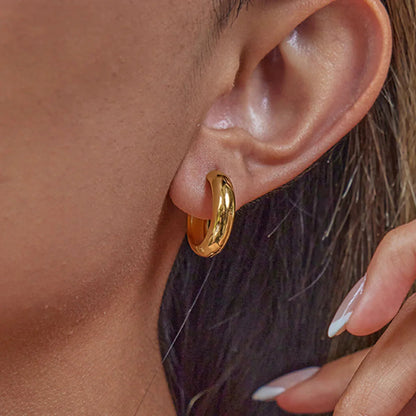 [Echo Fine]Clarabelle Staple Gold Hoops Bundle