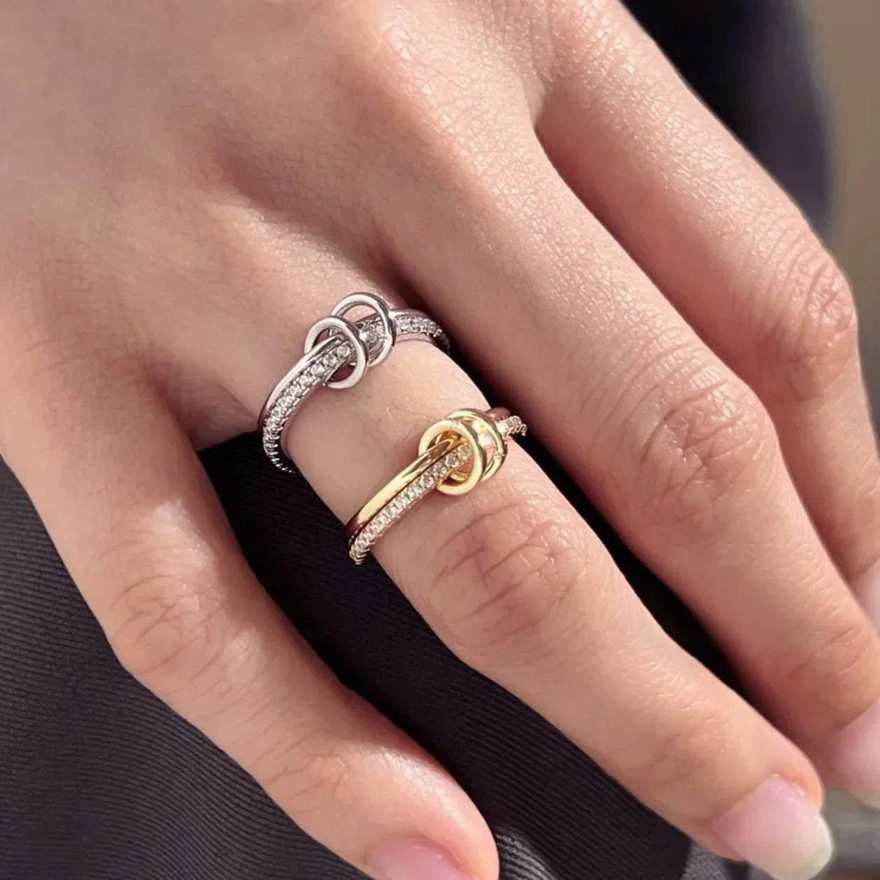 [Echo Fine]Adela Stacked Diamond Ring