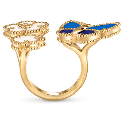 [ECHO]LUCKY SPRING BUTTERFLY OPEN-FACE RINGS