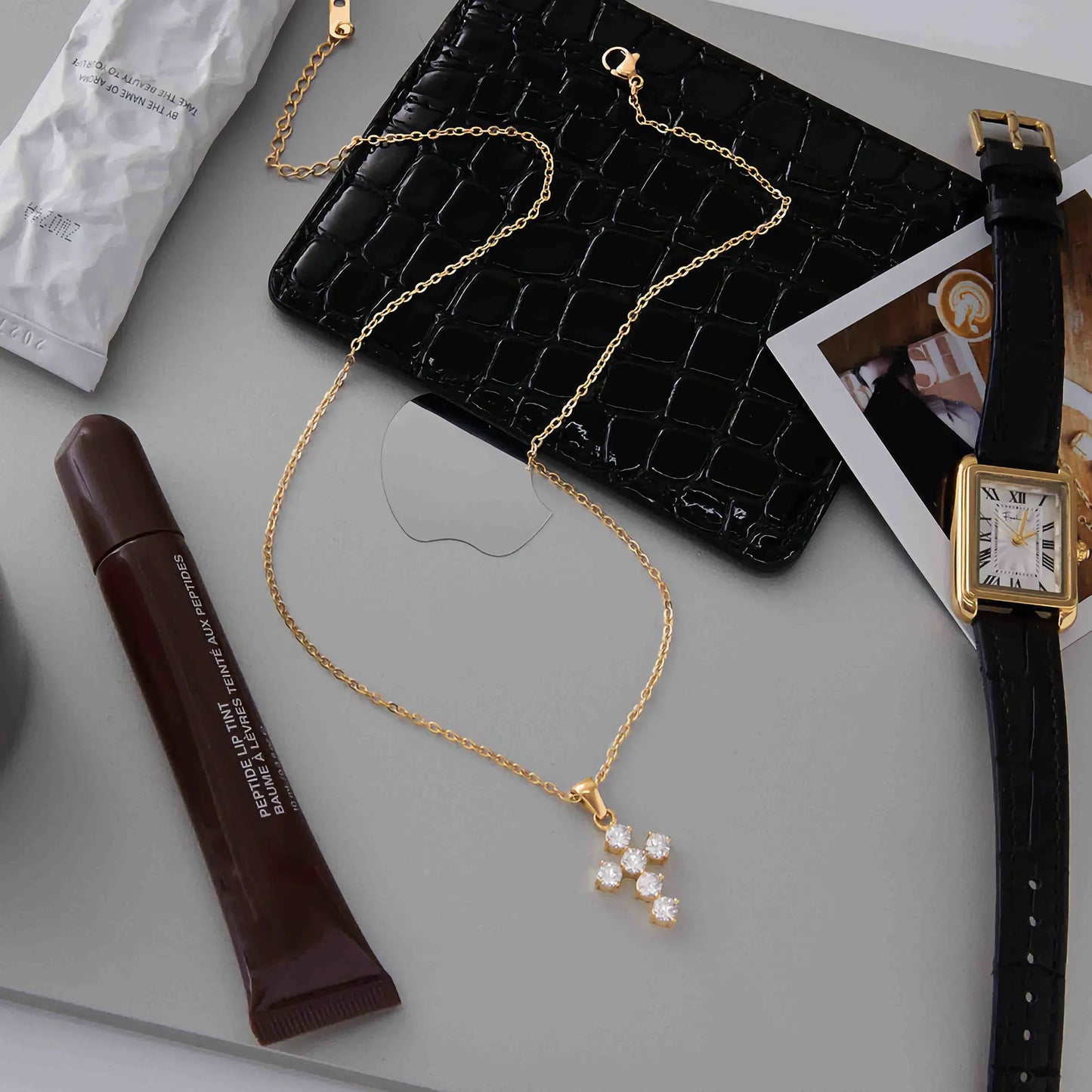 [Echo Fine]Wynter Diamond Cross Necklace