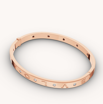 [ECHO ]ZERO 1 PINK GOLD 12 DIAMONDS BRACELET