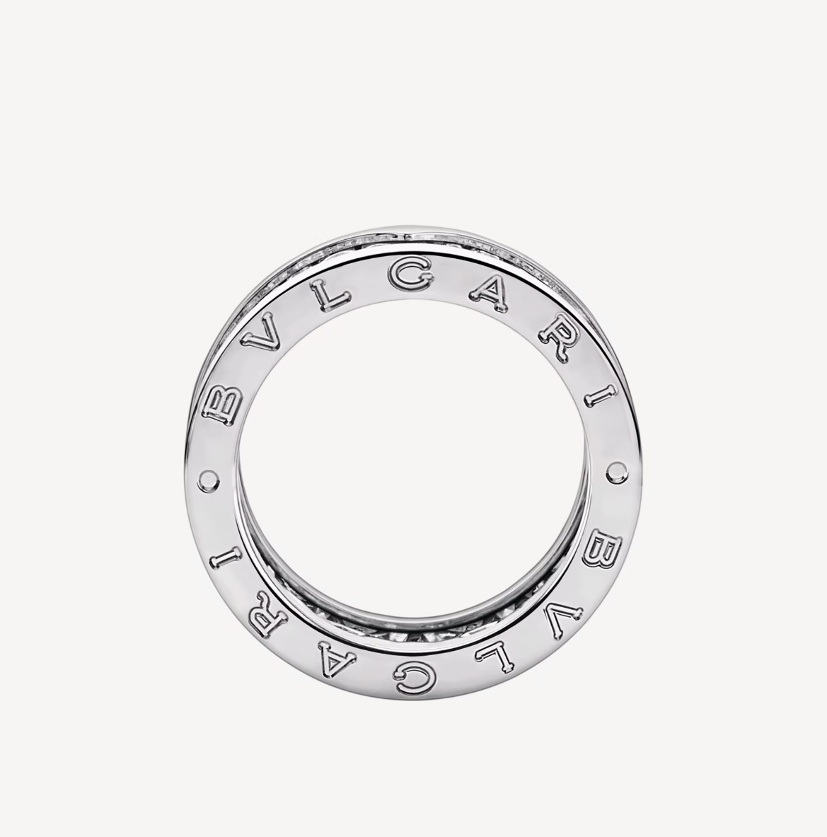 [ECHO ]ZERO 1 WITH PAVED DIAMONDS ON THE SPIRAL RING