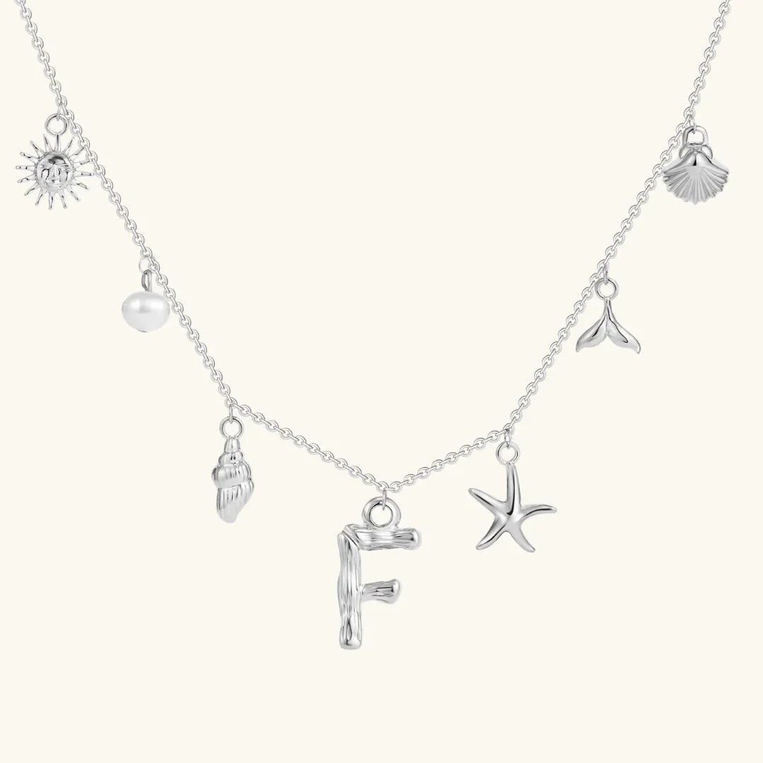 [Echo Fine]Avaria Ocean Initial Necklace