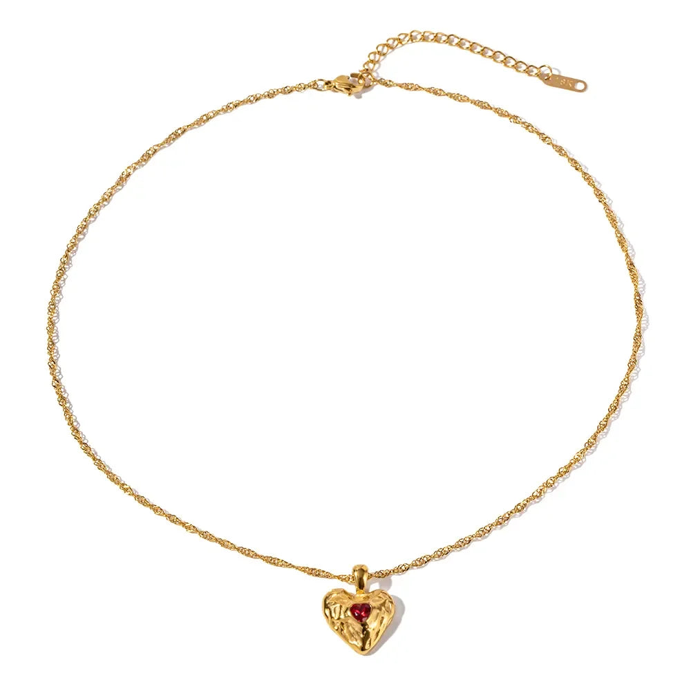 [Echo Fine]Vesper Gold Heart Necklace