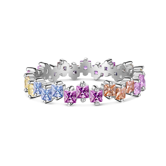 [ECHO ]Mixed Colorful Square Staggered Rings