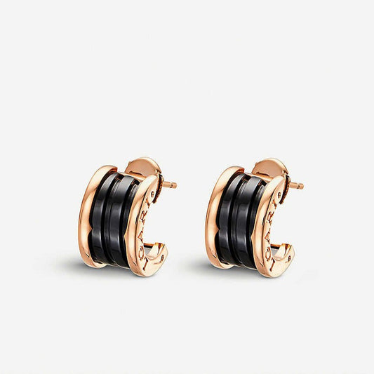 [ECHO ]ZERO 1 PINK GOLD CERAMIC EARRINGS