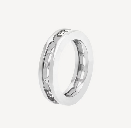 [ECHO ]ZERO 1 ONE-BAND WITH OPENWORK LOGO SPIRAL RING