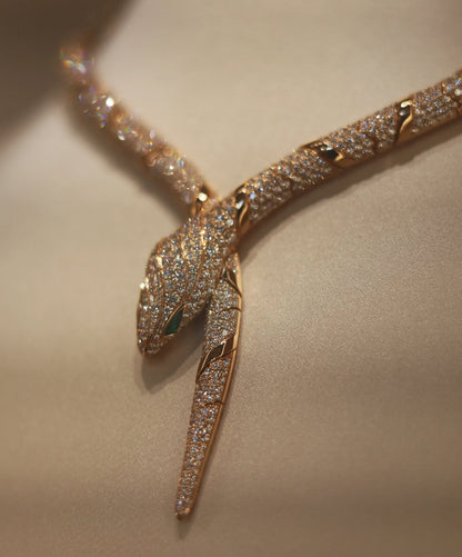 [ECHO ]HAUTE COUTURE GOLD SERPENTI NECKLACE