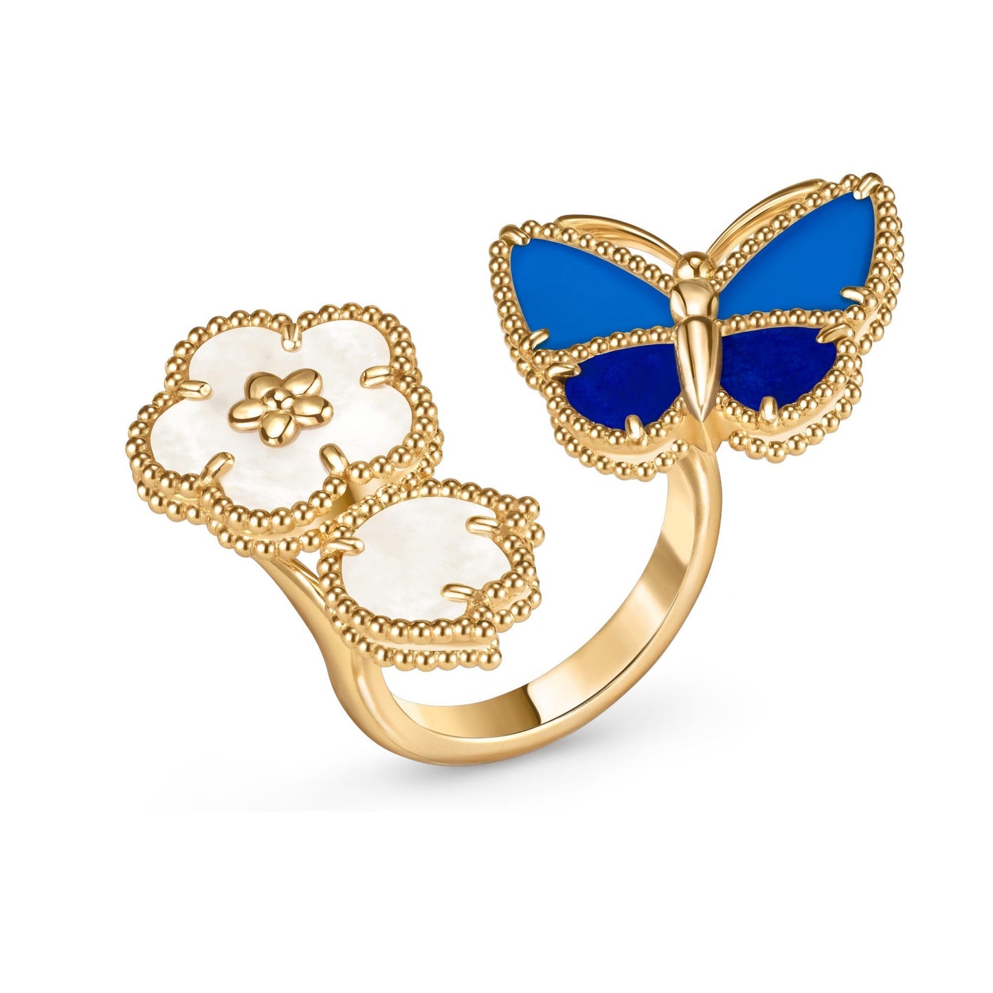 [ECHO]LUCKY SPRING BUTTERFLY OPEN-FACE RINGS