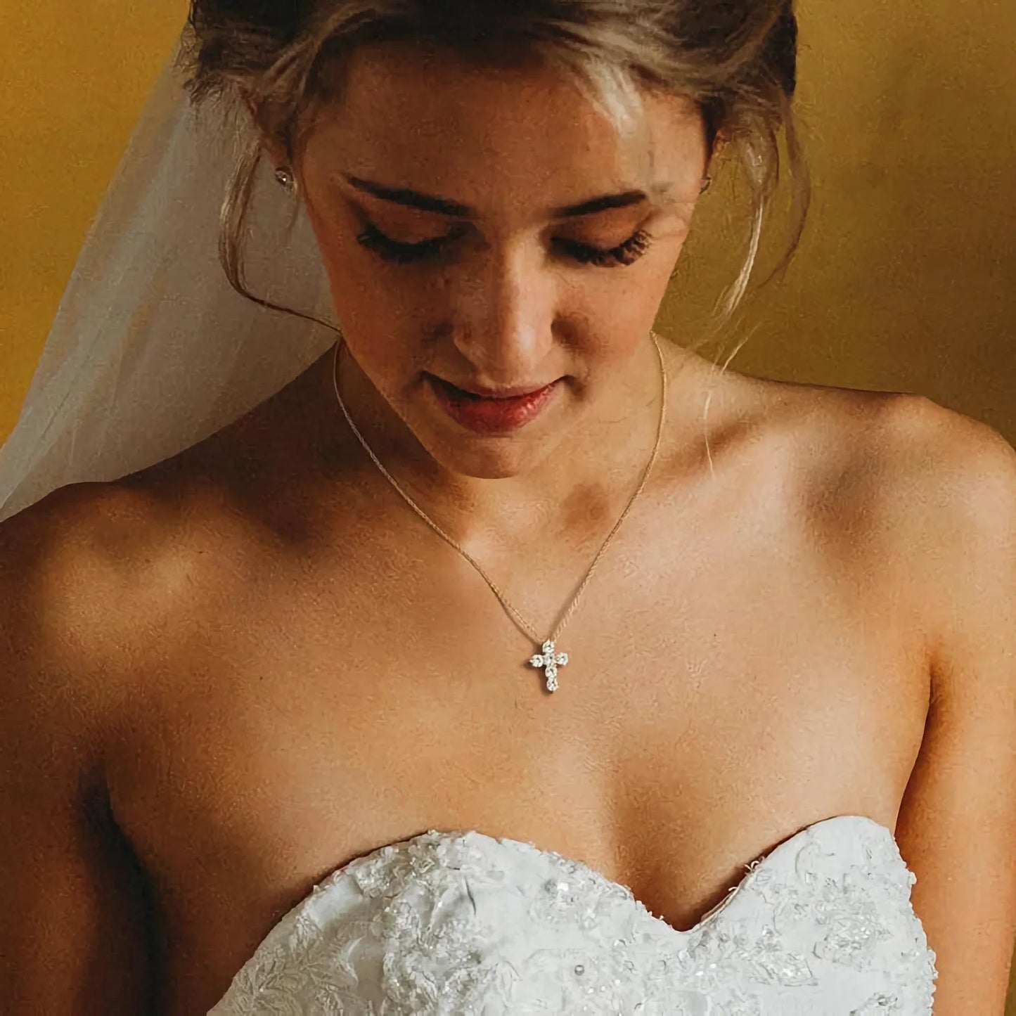 [Echo Fine]Wynter Diamond Cross Necklace