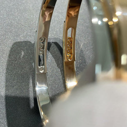 [ECHO]Move Noa Rose Gold Pavé Diamond Bangle Bracelet