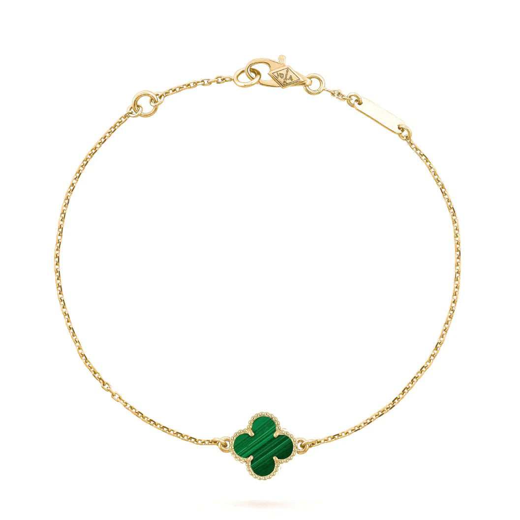 [ECHO ]CLOVER BRACELET MALACHITE 1 MOTIF