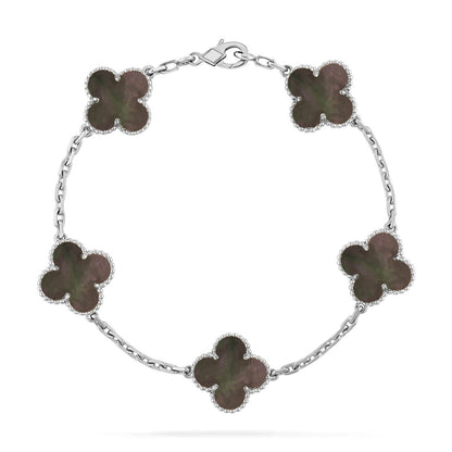 [ECHO ] CLOVER 5 MOTIF GRAY MOP BRACELET COLLECTION