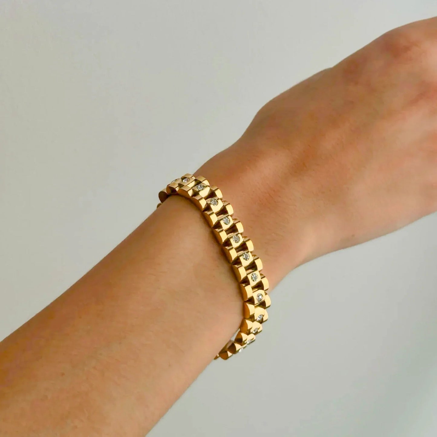 [Echo Fine]Gold Watchband Bracelet