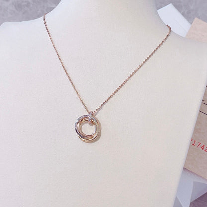 [ECHO ]TRINITY NECKLACE GOLD  DIAMONDS