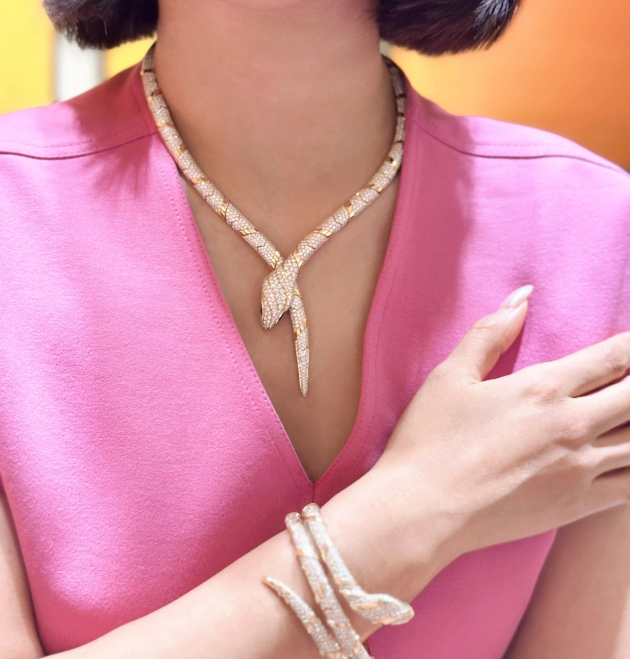[ECHO ]HAUTE COUTURE GOLD SERPENTI NECKLACE