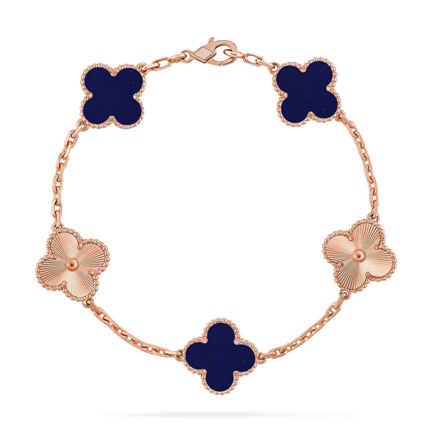 [ECHO ]CLOVER 5 MOTIF LAPIS LAZULI BRACELET COLLECTION