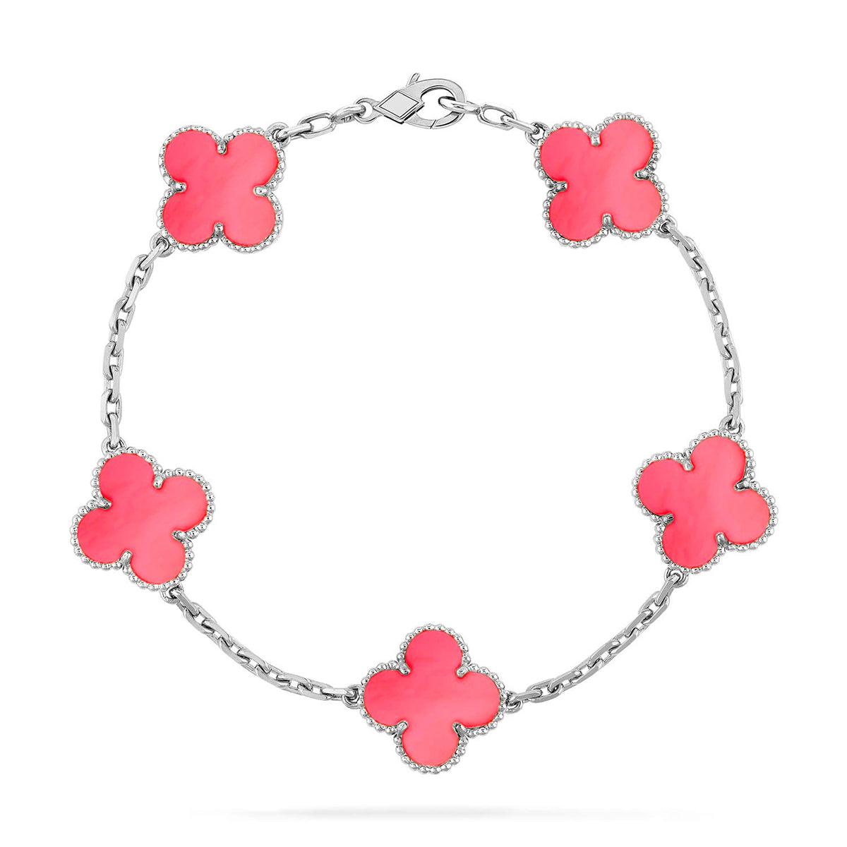 [ECHO ] CLOVER 5 MOTIFS  PINK MOP BRACELET COLLECTION