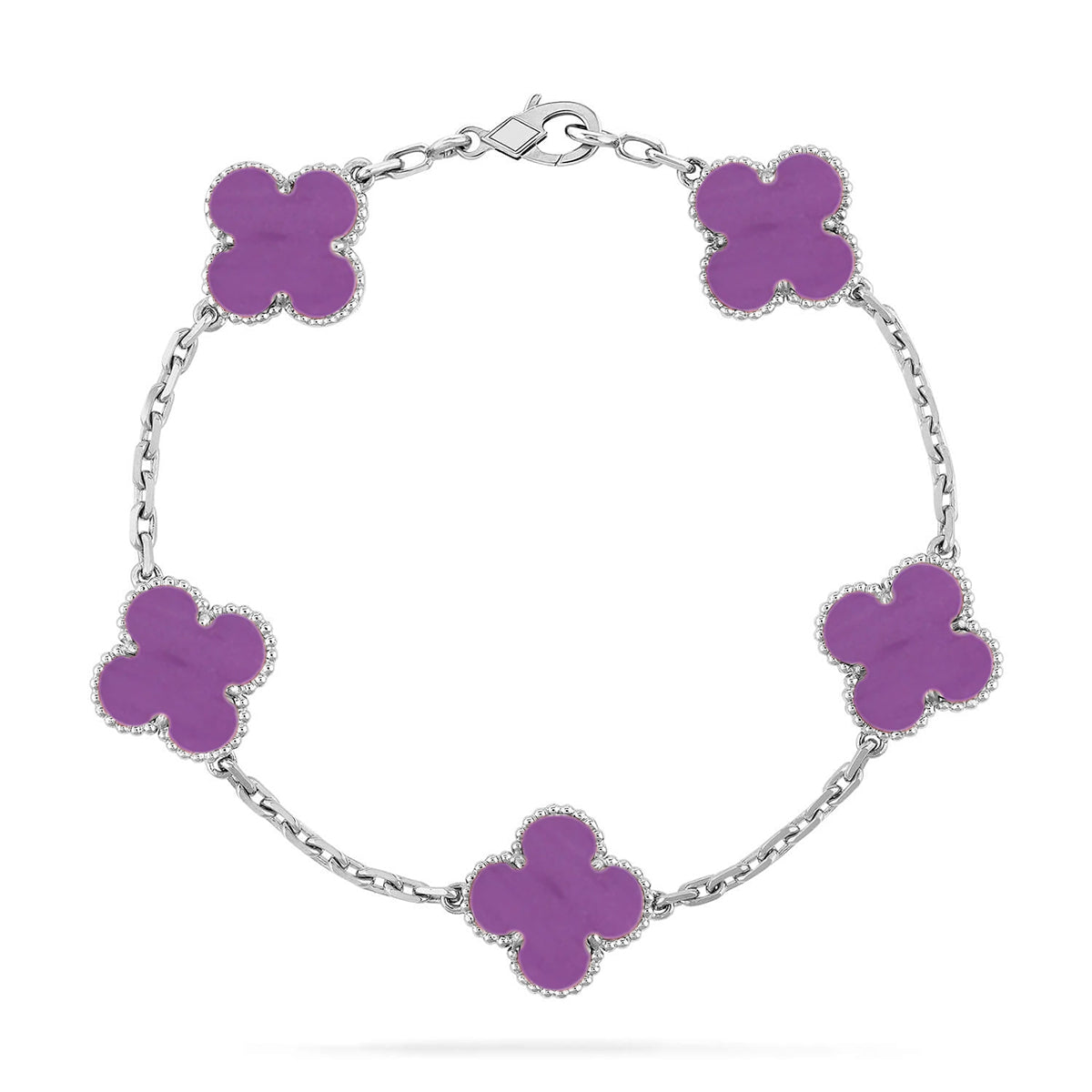 [ECHO ] CLOVER 5 MOTIF VIOLET BRACELET COLLECTION