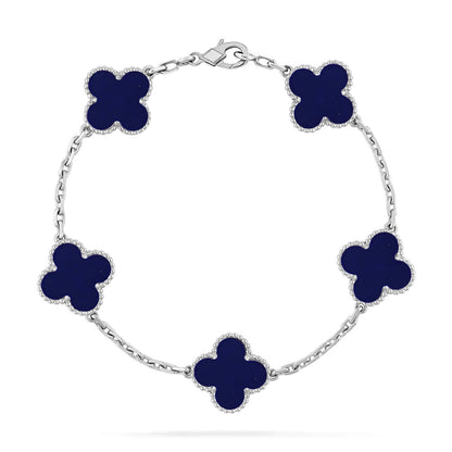 [ECHO ]CLOVER 5 MOTIF LAPIS LAZULI BRACELET COLLECTION