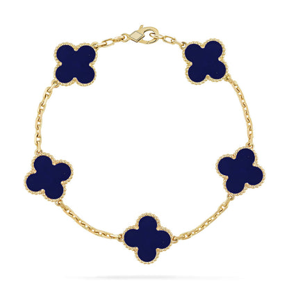 [ECHO ]CLOVER 5 MOTIF LAPIS LAZULI BRACELET COLLECTION