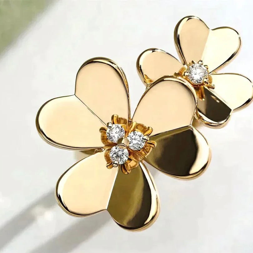 [ECHO ]CLOVER COMOS GOLD DIAMOND RING