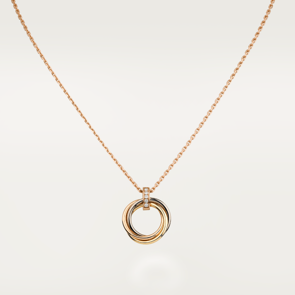 [ECHO ]TRINITY NECKLACE GOLD  DIAMONDS