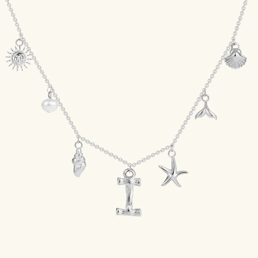 [Echo Fine]Avaria Ocean Initial Necklace