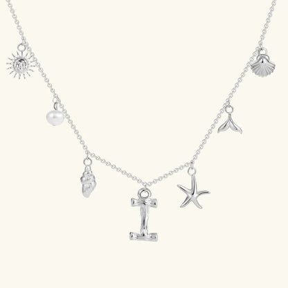 [Echo Fine]Avaria Ocean Initial Necklace
