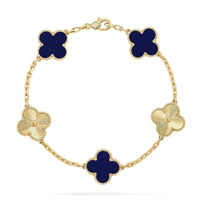 [ECHO ]CLOVER 5 MOTIF LAPIS LAZULI BRACELET COLLECTION