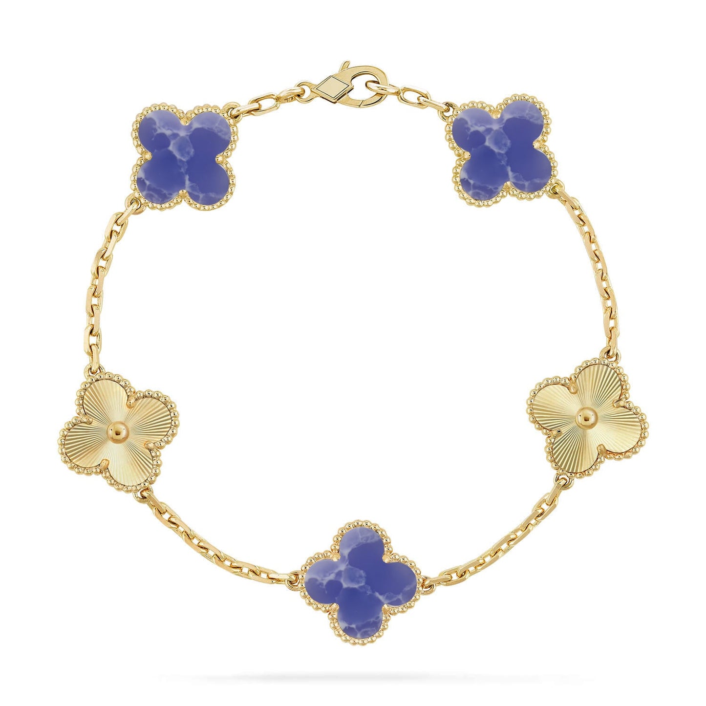[ECHO ]CLOVER 5 MOTIF BLUE VEINS BRACELET COLLECTION