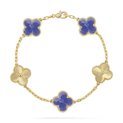 [ECHO ]CLOVER 5 MOTIF BLUE VEINS BRACELET COLLECTION