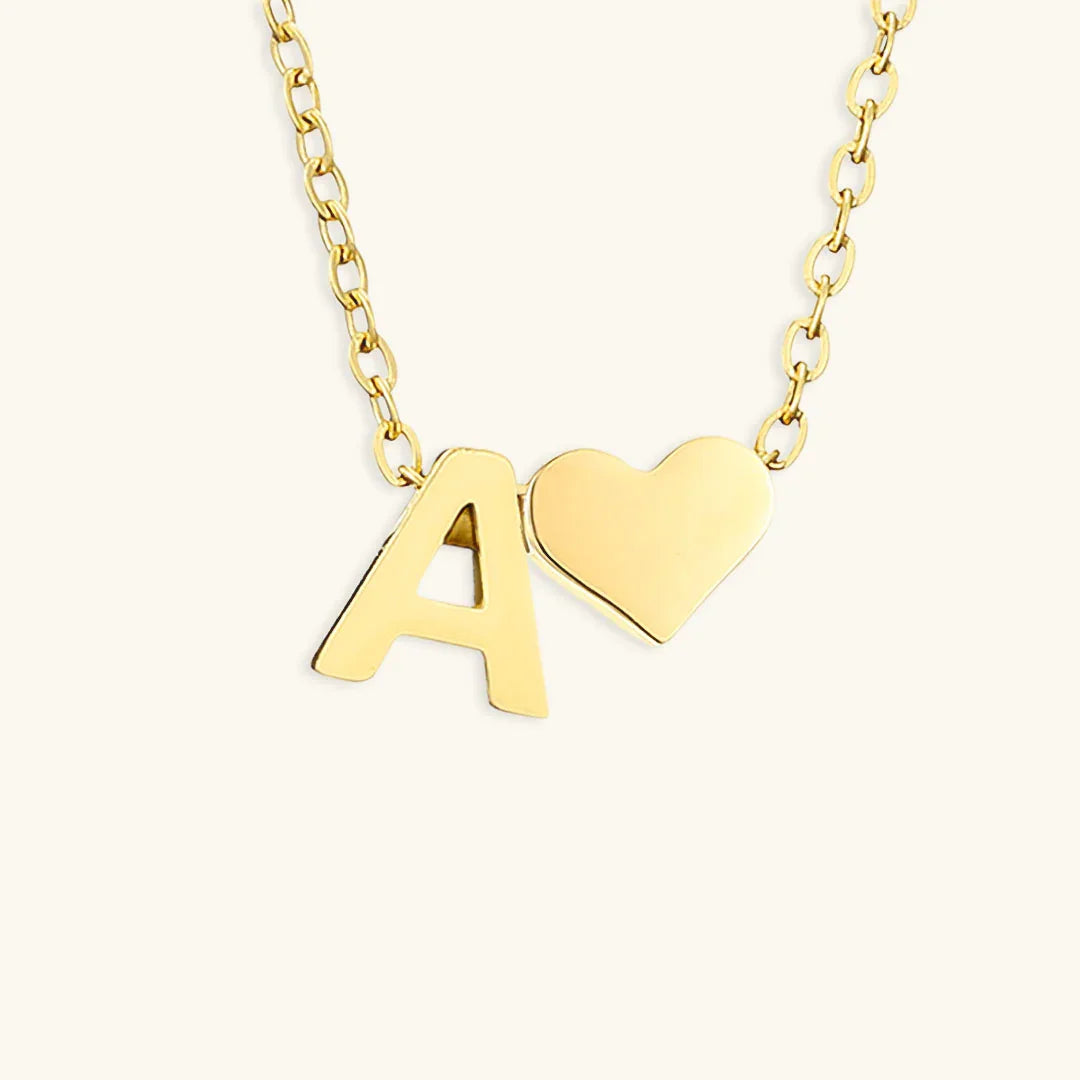 [Echo Fine]Ria Initial Letter Gold Necklace