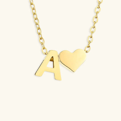 [Echo Fine]Ria Initial Letter Gold Necklace