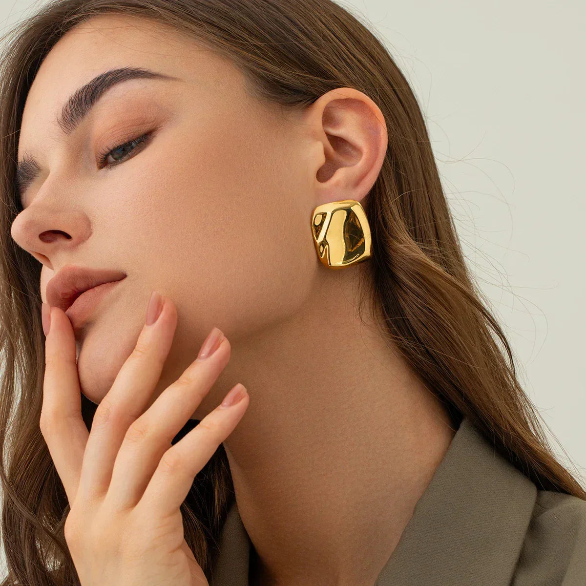 [Echo Fine]Poppy Gold Earrings