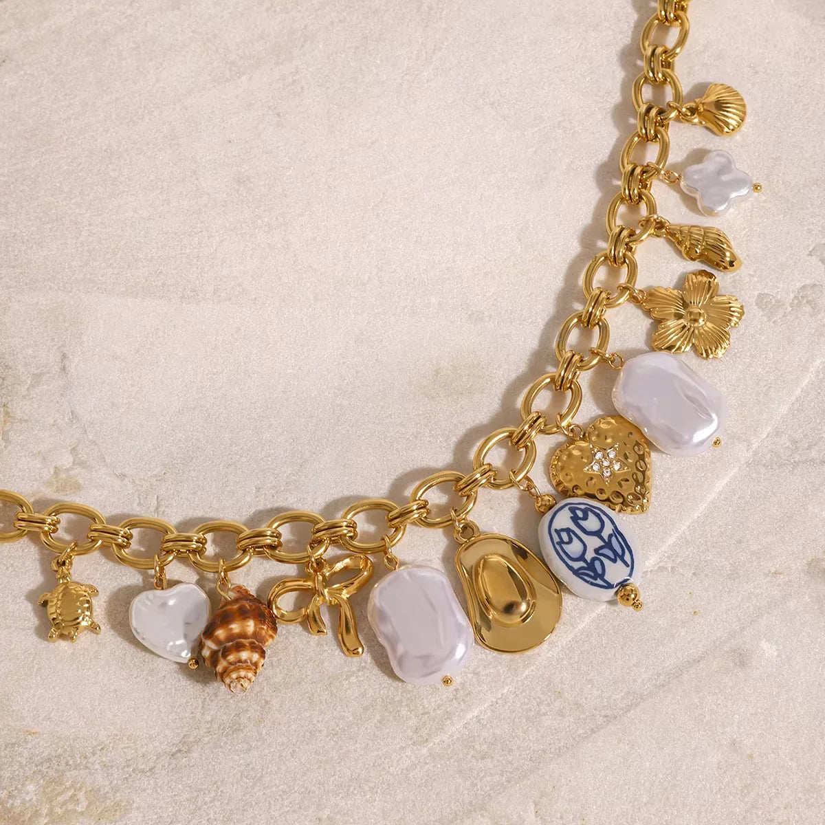 [Echo Fine]Wavecrest Ocean-Inspired Necklace