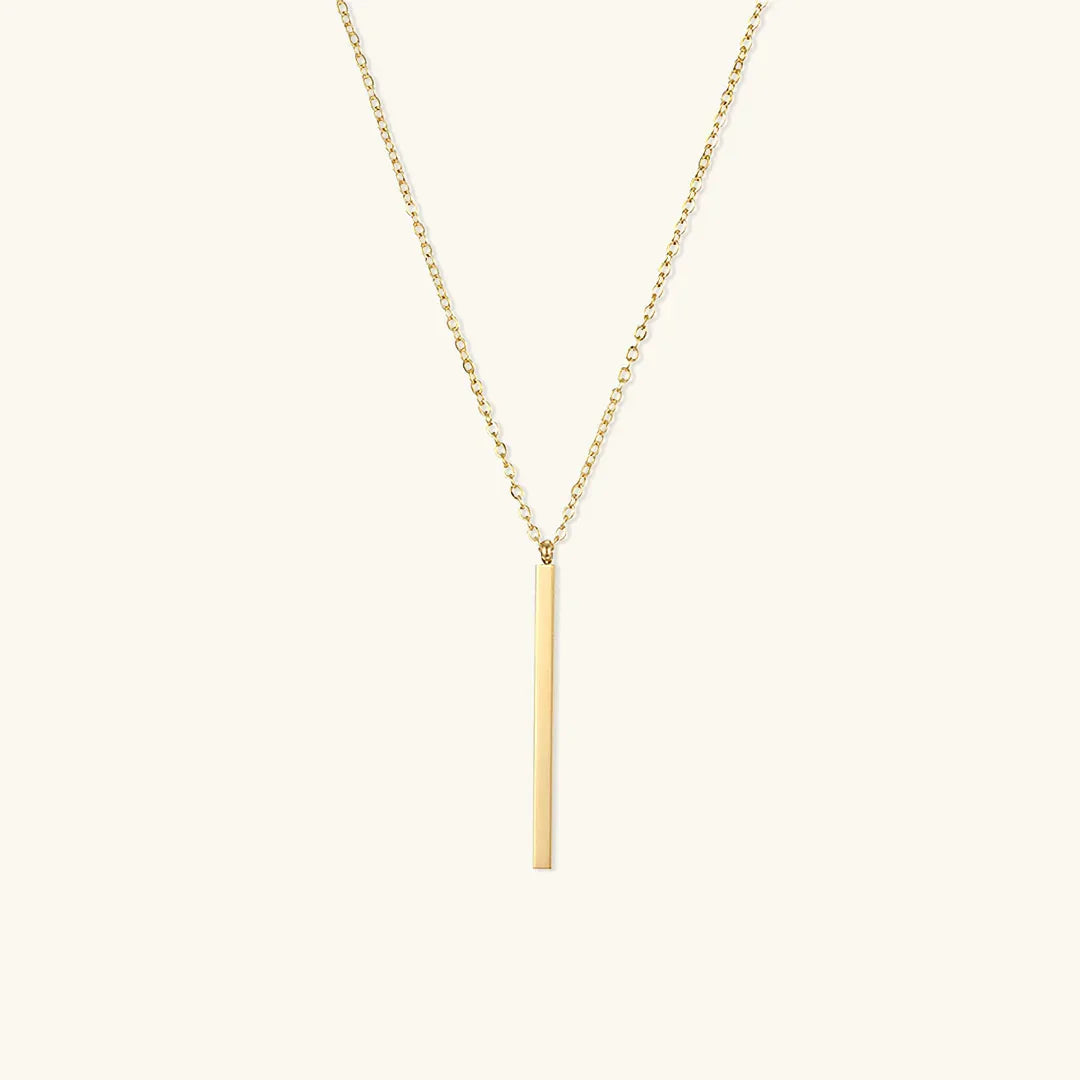 [Echo Fine]Allison Gold Bar Necklace