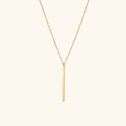 [Echo Fine]Allison Gold Bar Necklace