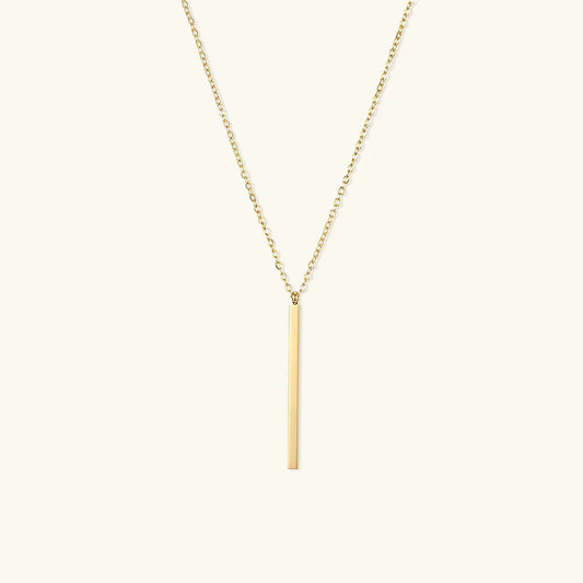 [Echo Fine]Allison Gold Bar Necklace