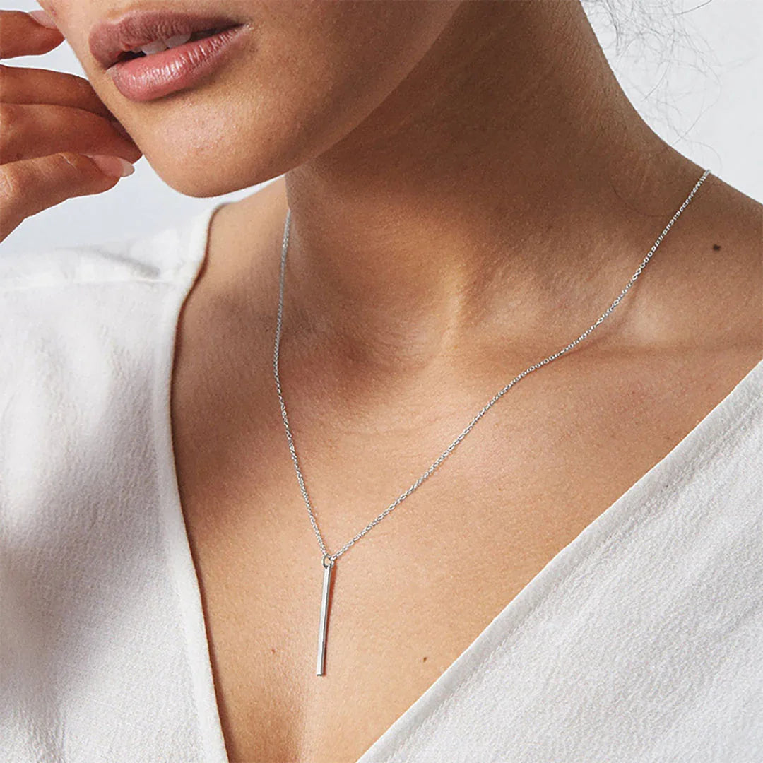[Echo Fine]Allison Gold Bar Necklace