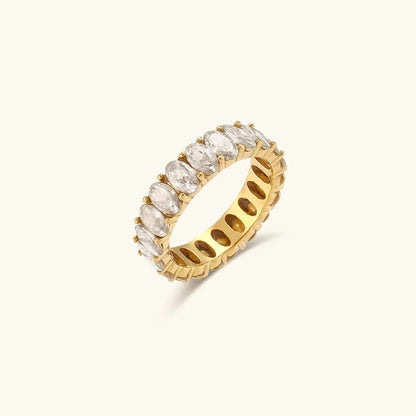 [Echo Fine]Antoinette Diamond Simulant Gold Ring