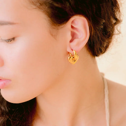 [Echo Fine]Aria's Arrow Gold Earrings