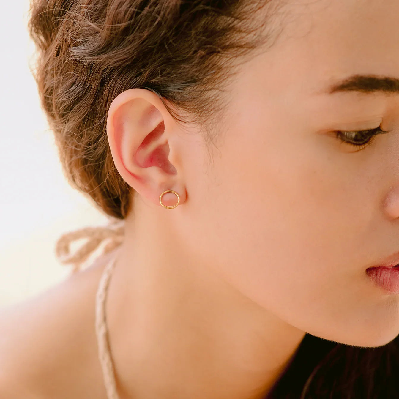 [Echo Fine]Aureole Gold Earrings