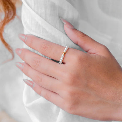 [Echo Fine]Aurora Pearl Band Ring