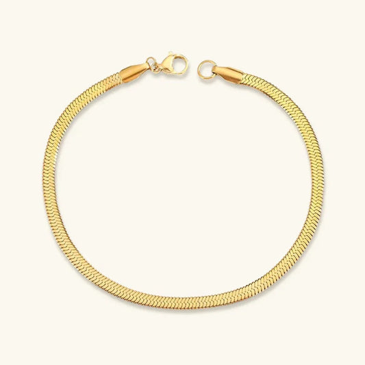 [Echo Fine]Vida Gold Herringbone Bracelet