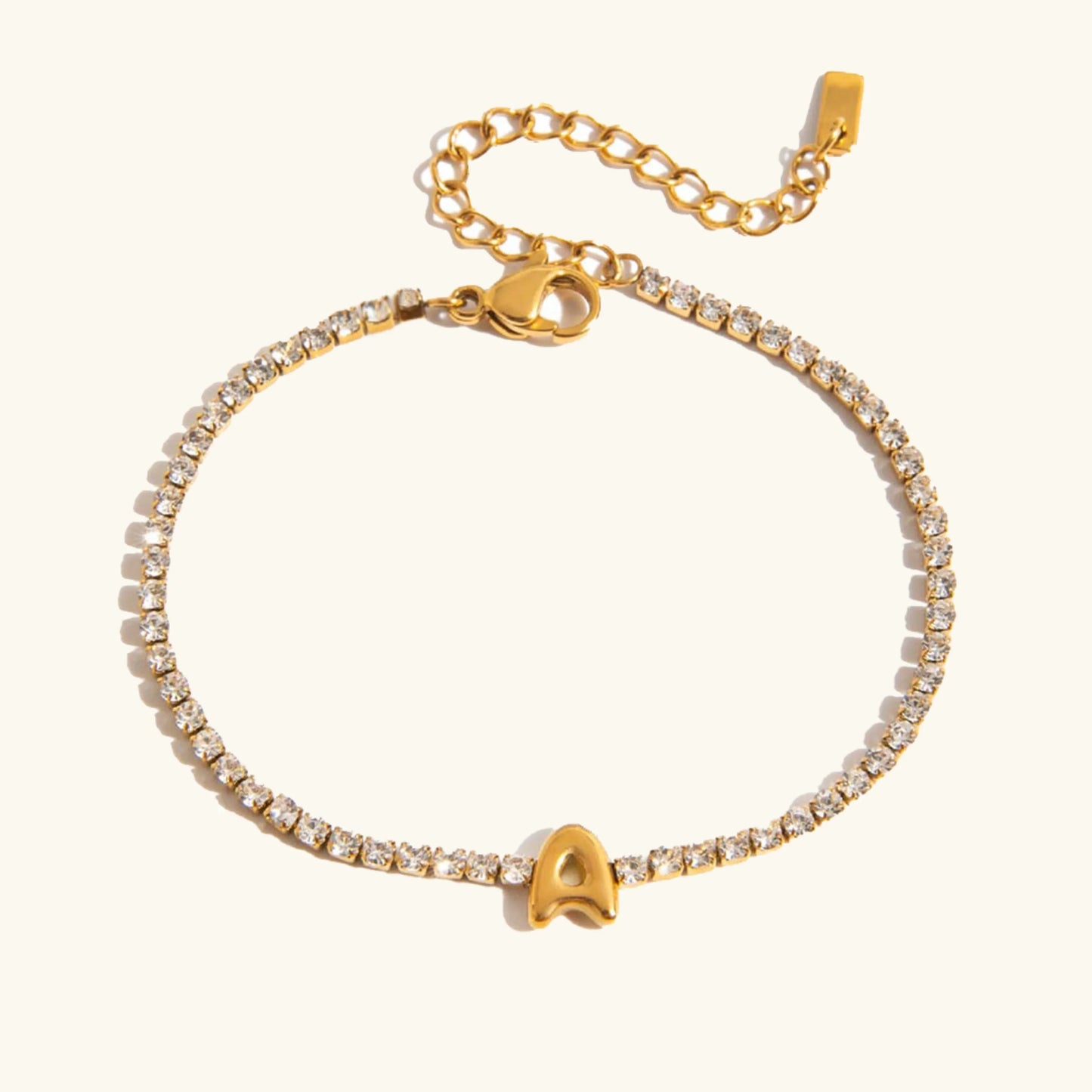 [Echo Fine]Avaria Bubble Letter Tennis Bracelet