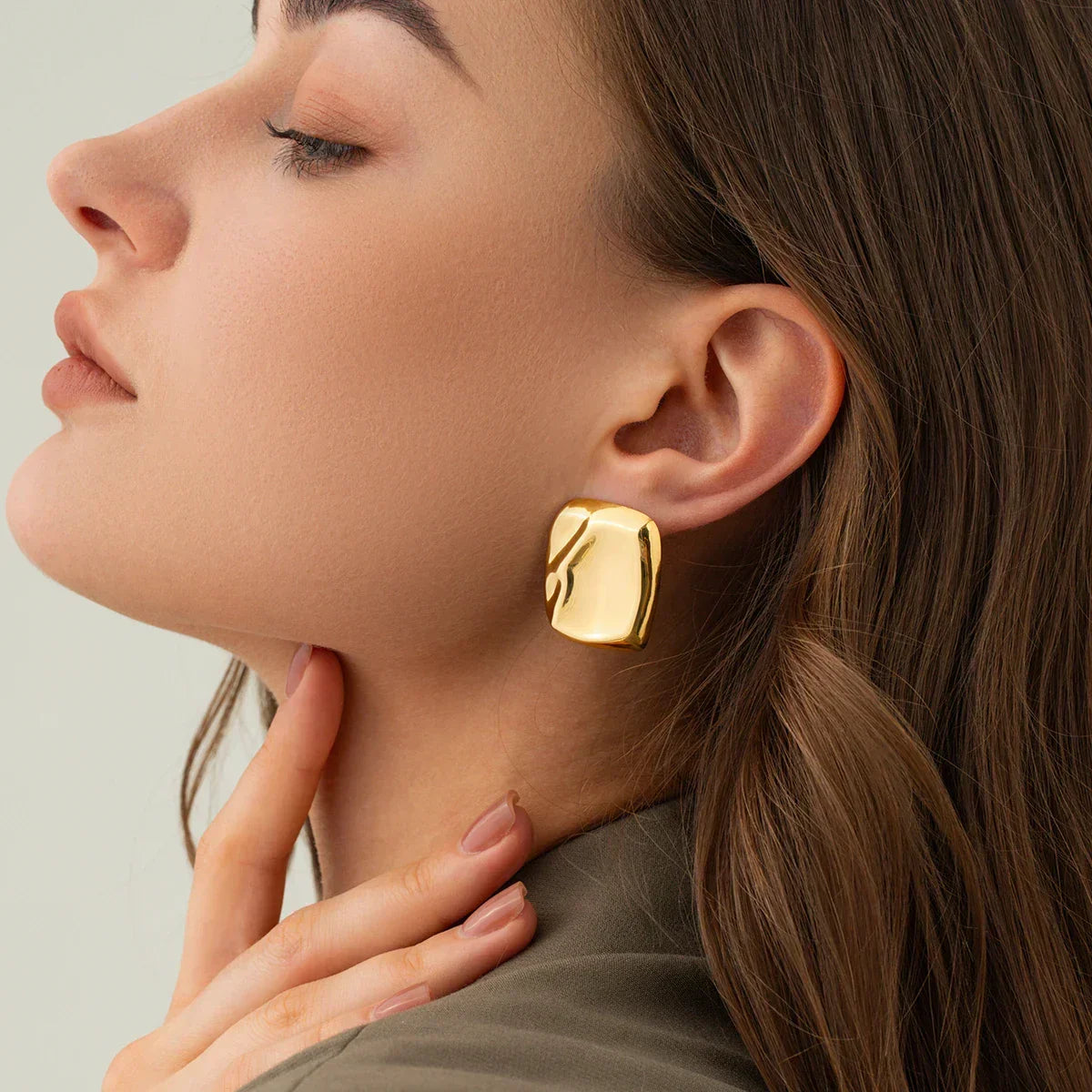 [Echo Fine]Poppy Gold Earrings