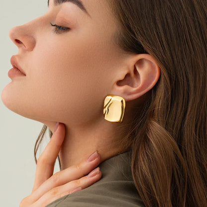 [Echo Fine]Poppy Gold Earrings